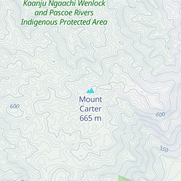 Map of Mount Carter