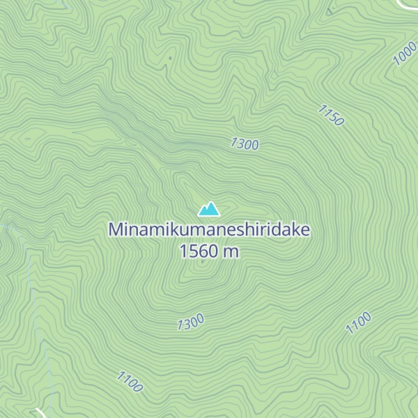 Map of Minamikumaneshiridake