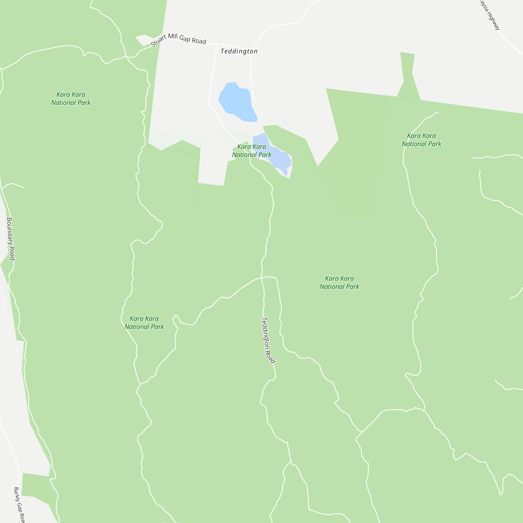 Teddington Hut map