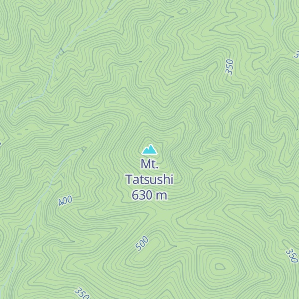Map of Mt. Tatsushi