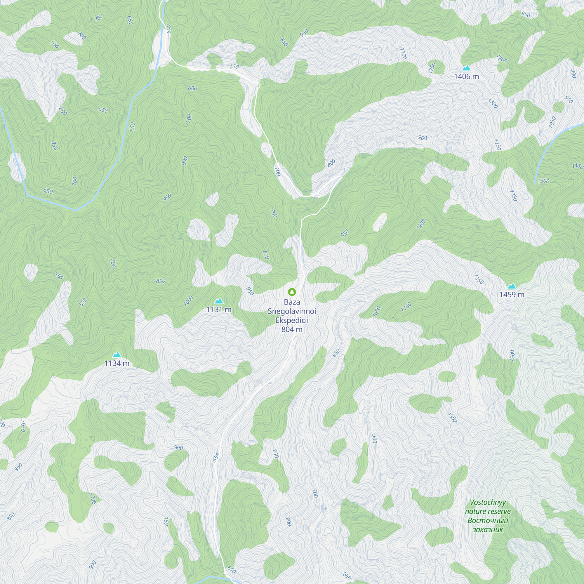 Baza Snegolavinnoi Ekspedicii map