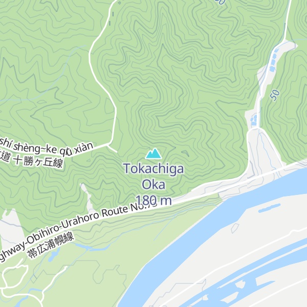 Map of Tokachiga Oka