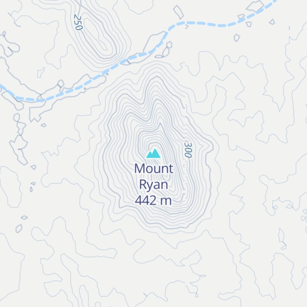 Map of Mount Ryan