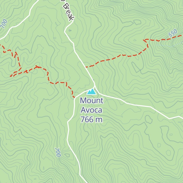 Map of Mount Avoca