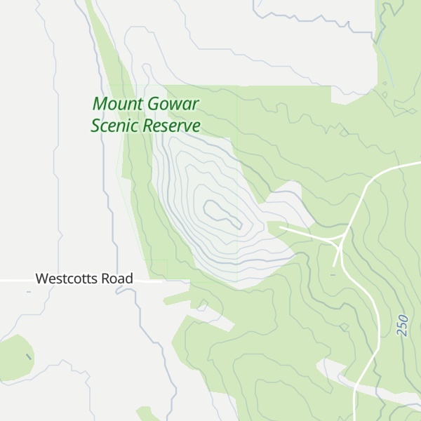 Map of Mount Gowar