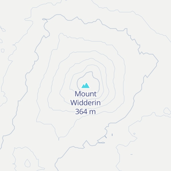 Map of Mount Widderin