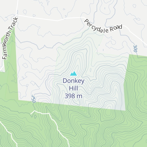 Map of Donkey Hill