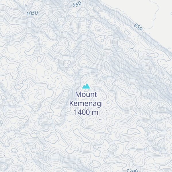 Map of Mount Kemenagi
