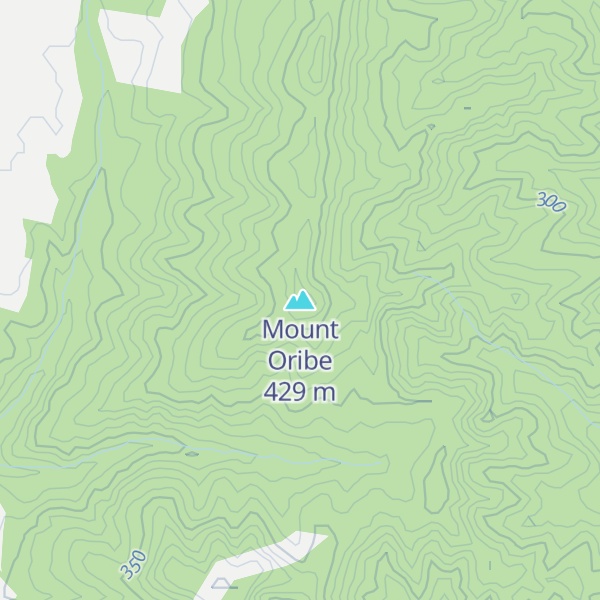 Map of Mount Oribe