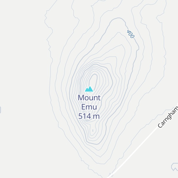 Map of Mount Emu