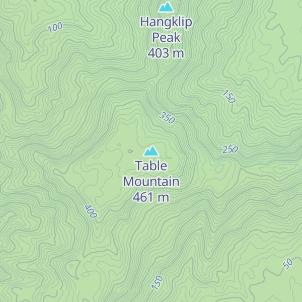 Map of Table Mountain