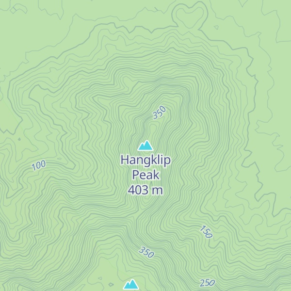 Map of Hangklip Peak