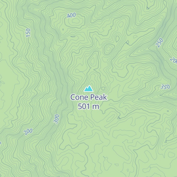 Map of Cone Peak