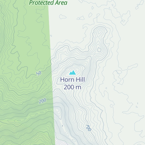 Map of Horn Hill