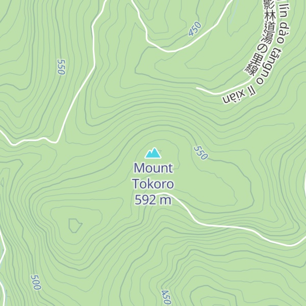 Map of Mount Tokoro