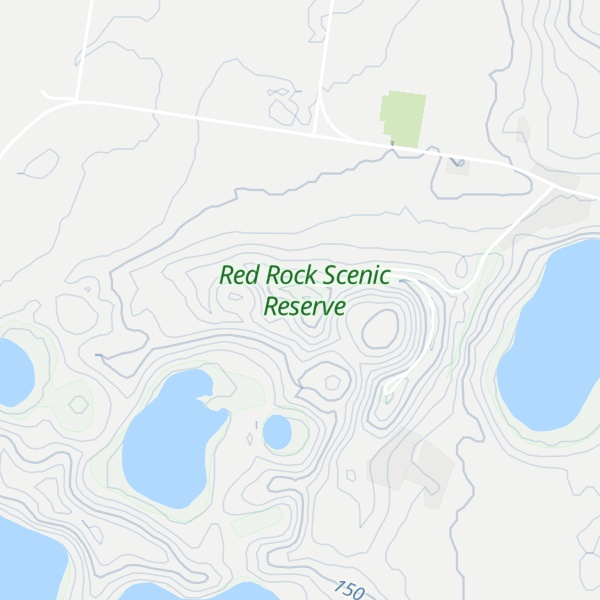 Map of Red Rock