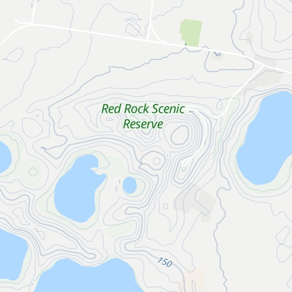 Map of Red Rock Volcano Complex