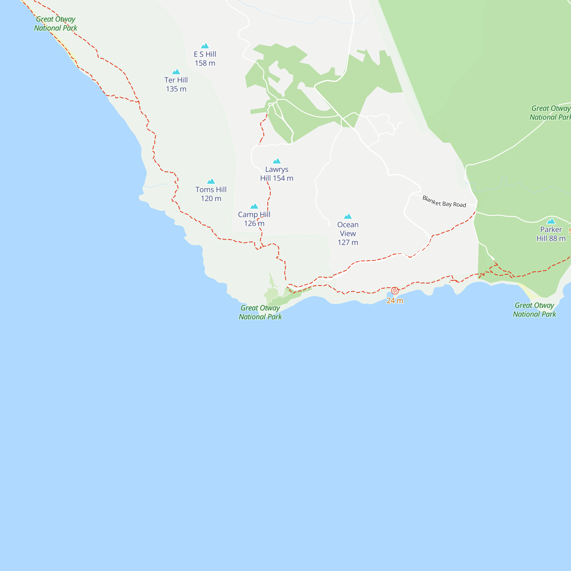 Cape Otway Lighthouse Information map