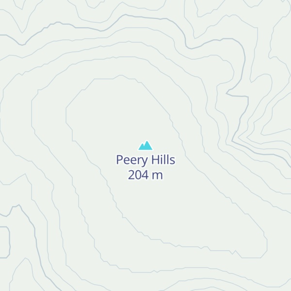 Map of Peery Hills