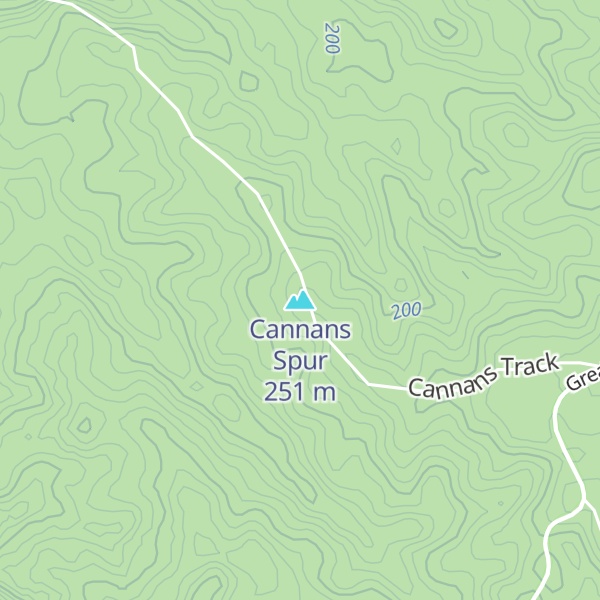 Map of Cannans Spur