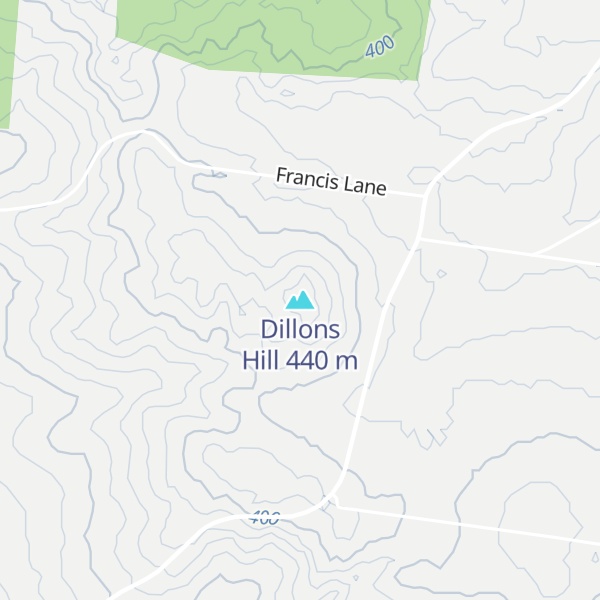 Map of Dillons Hill