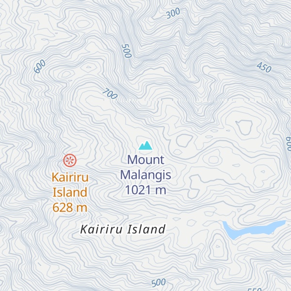 Map of Mount Malangis