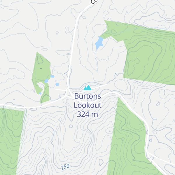 Map of Burtons Lookout
