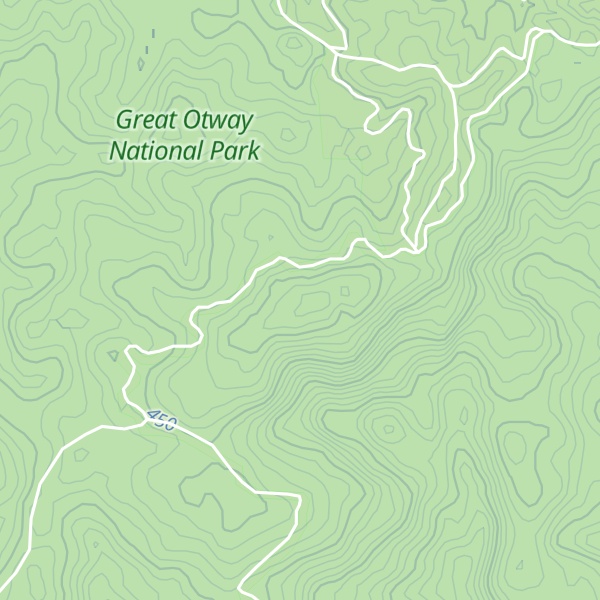 Map of Conical Peak