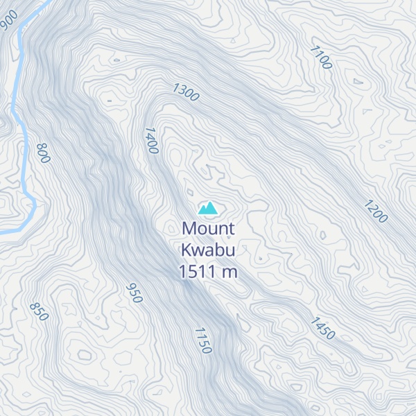 Map of Mount Kwabu