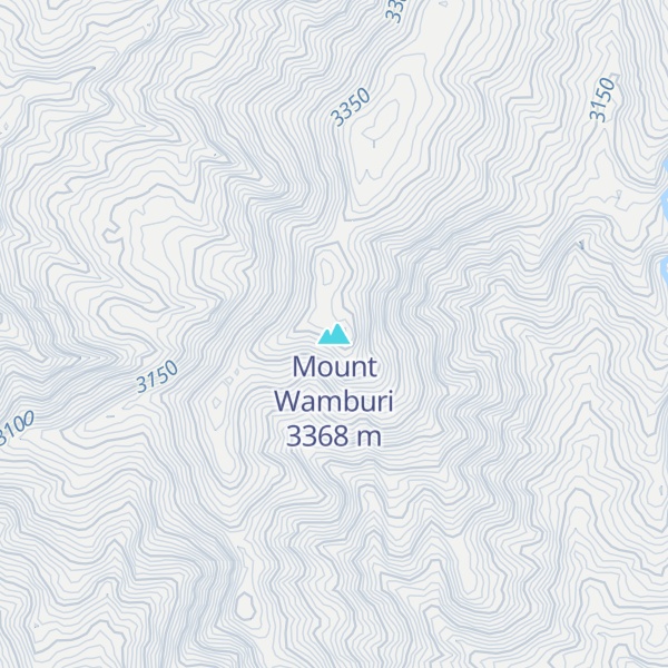 Map of Mount Wamburi
