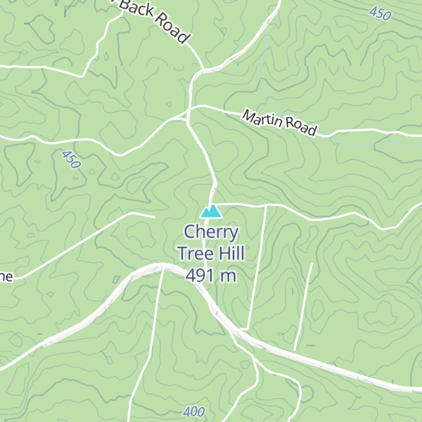 Map of Cherry Tree Hill