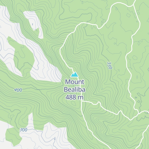 Map of Mount Bealiba