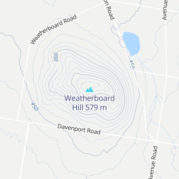 Map of Weatherboard Hill