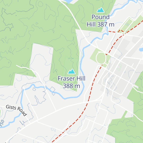 Map of Fraser Hill