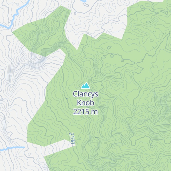 Map of Clancys Knob