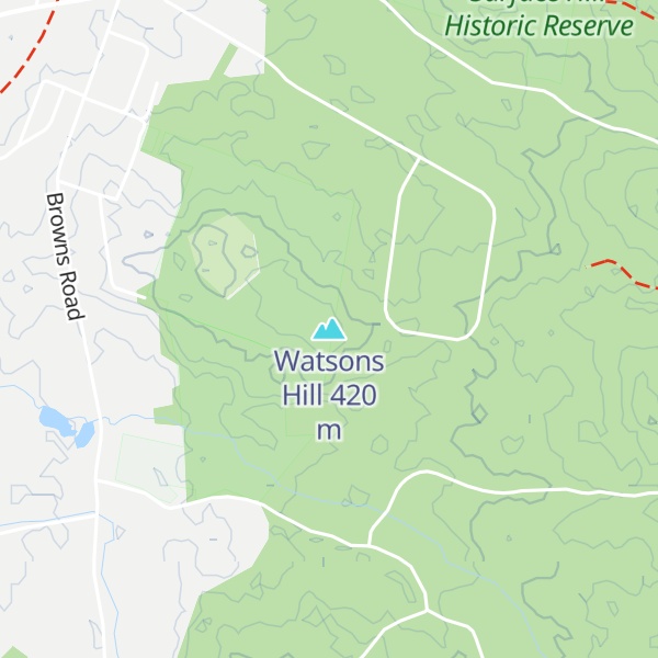 Map of Watsons Hill