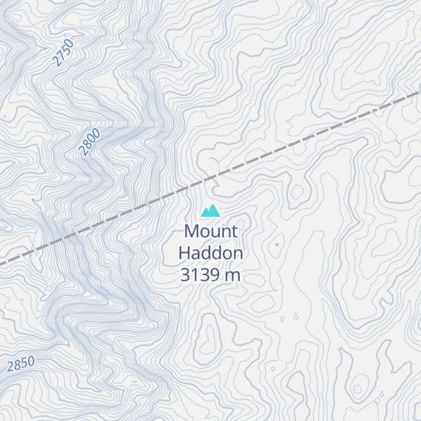 Map of Mount Haddon