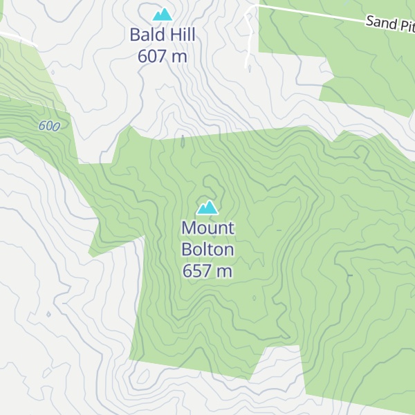 Map of Mount Bolton