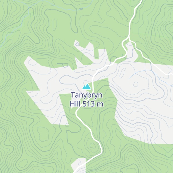 Map of Tanybryn Hill