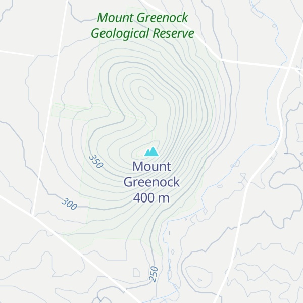 Map of Mount Greenock