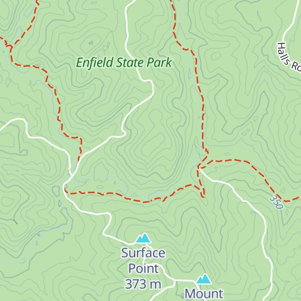 Map of Mount Misery
