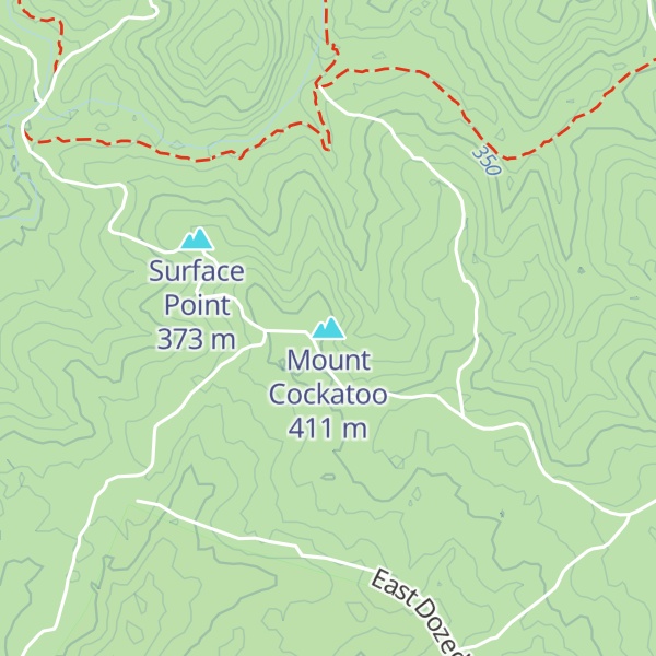 Map of Mount Cockatoo