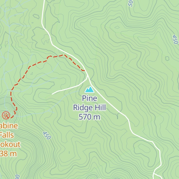 Map of Pine Ridge Hill