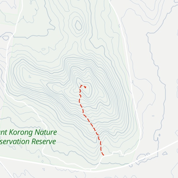 Map of Mount Korong