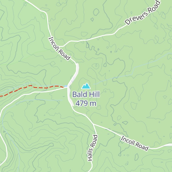 Map of Bald Hill