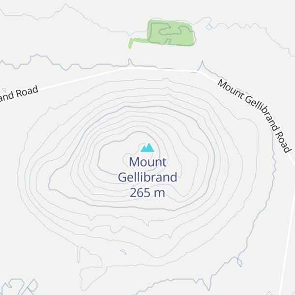 Map of Mount Gellibrand