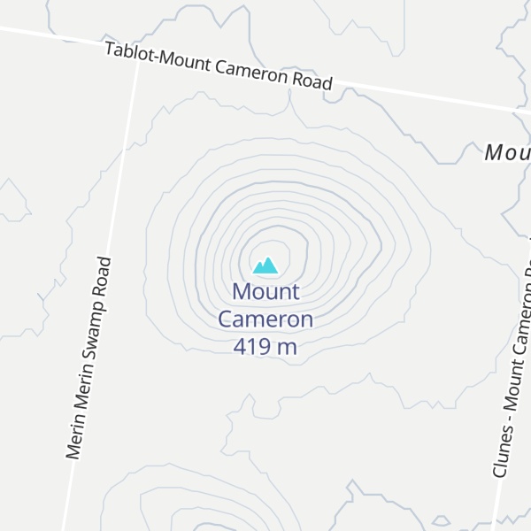 Map of Mount Cameron