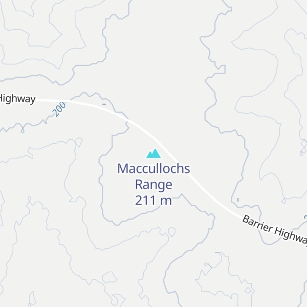 Map of Maccullochs Range