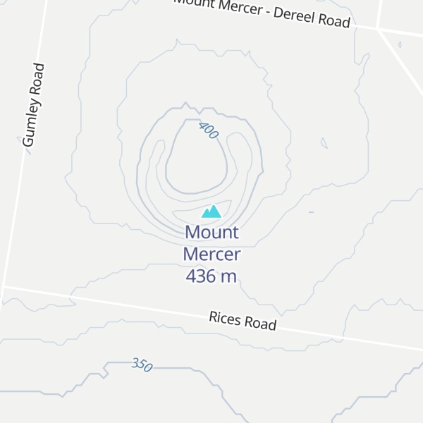 Map of Mount Mercer