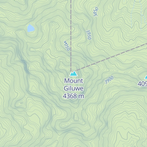 Map of Mount Giluwe